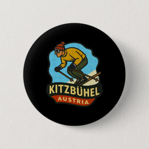 Chapa Redonda De 5 Cm Kitzbühel Austria Esquí