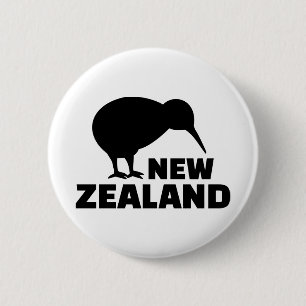 Chapa Redonda De 5 Cm Kiwi Nueva Zelanda