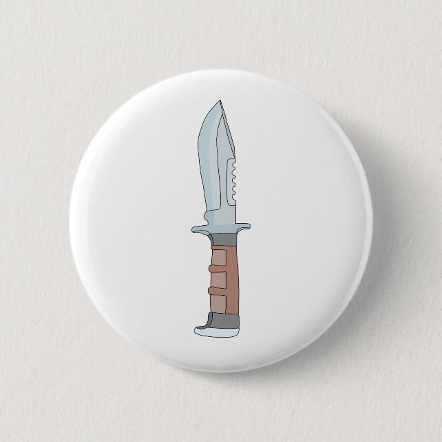 Chapa Redonda De 5 Cm Knife (Anverso)