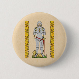 Chapa Redonda De 5 Cm Knight Circa 1430