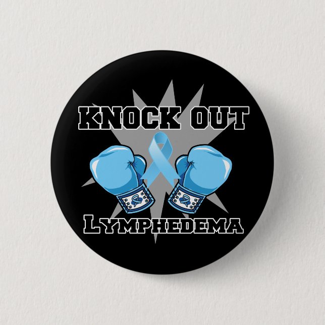 Chapa Redonda De 5 Cm Knock Out Lymphedema (Anverso)