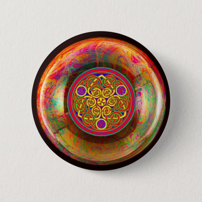 Chapa Redonda De 5 Cm Knot Celtic bonito (Anverso)