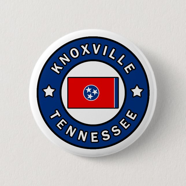 Chapa Redonda De 5 Cm Knoxville Tennessee (Anverso)