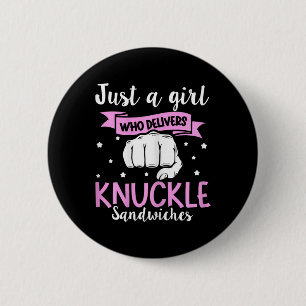 Chapa Redonda De 5 Cm Knuckle Sandwich Cita Para Un Chica De Sandwich