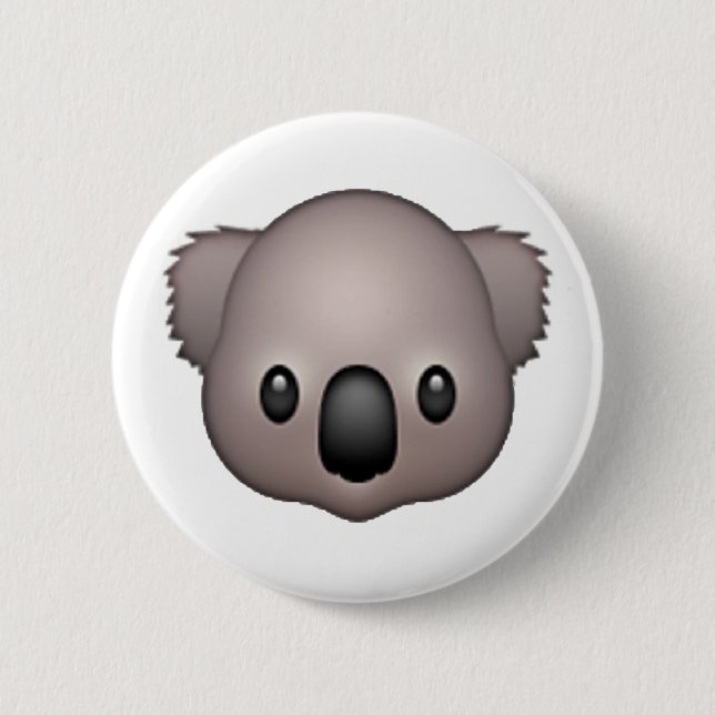 Chapa Redonda De 5 Cm Koala - Emoji (Anverso)
