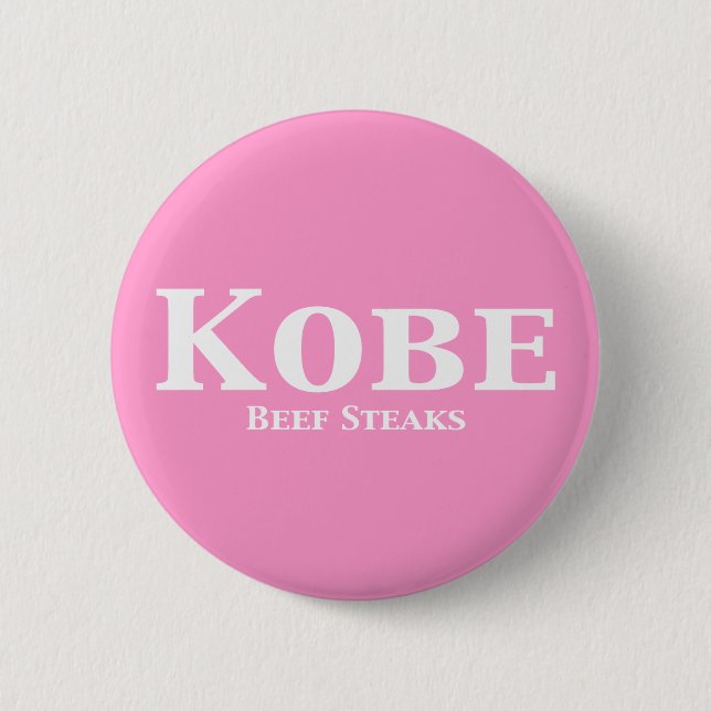 Chapa Redonda De 5 Cm Kobe Beef Steaks Gifts (Anverso)