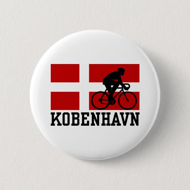 Chapa Redonda De 5 Cm Kobenhavn (hombre) (Anverso)