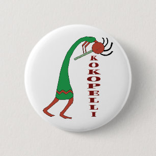 Chapa Redonda De 5 Cm kokopelli