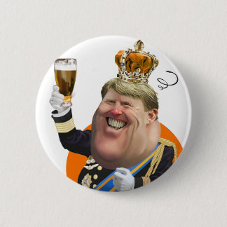 Chapa Redonda De 5 Cm Koningsdag Willem Alexander button