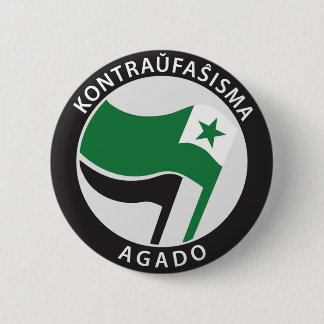 Chapa Redonda De 5 Cm Kontraŭfaŝisma-agado Esperanto