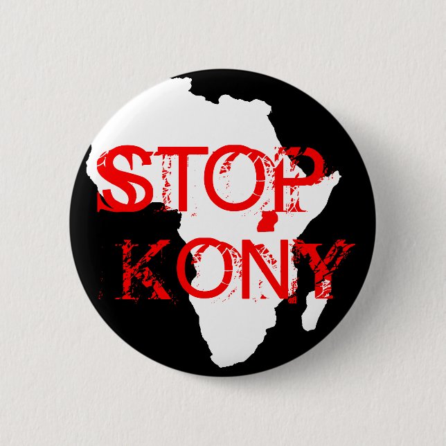 Chapa Redonda De 5 Cm Kony 2012 (Anverso)