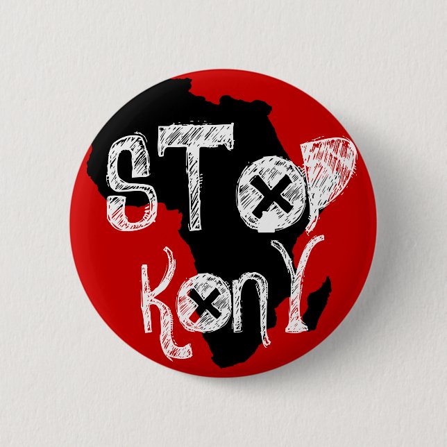 Chapa Redonda De 5 Cm Kony 2012 (Anverso)