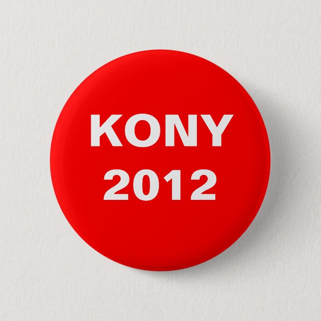 Chapa Redonda De 5 Cm Kony 2012 (Anverso)