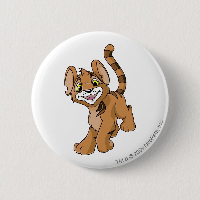 Chapa Redonda De 5 Cm Kougra Brown (Anverso)
