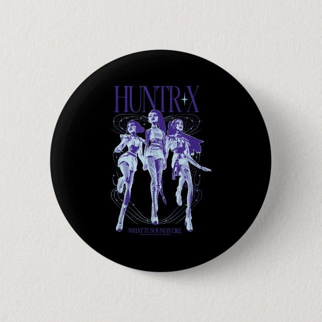 Chapa Redonda De 5 Cm Kp Demon Hunters Halloween Huntrix What It Sounds  (Anverso)