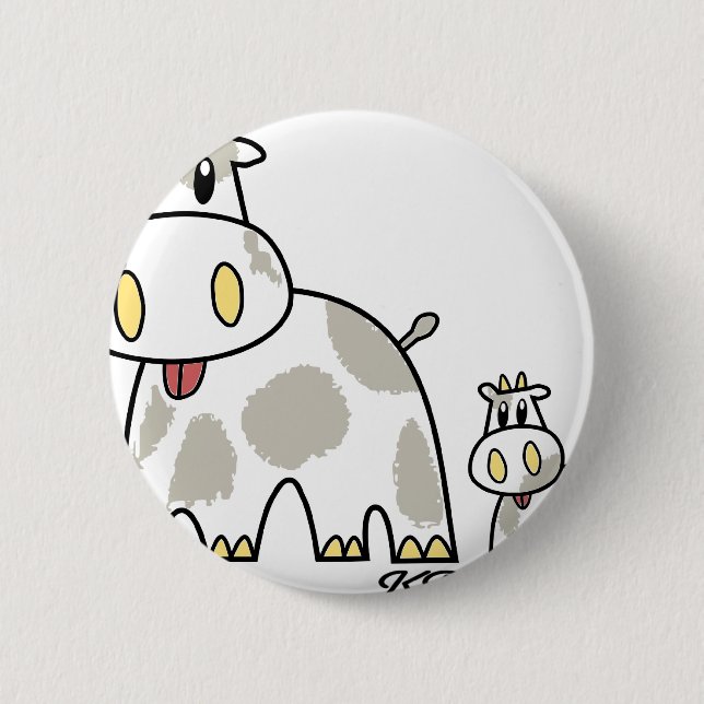 Chapa Redonda De 5 Cm KP Friends USHI (Anverso)