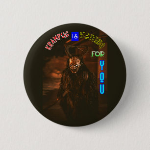 Chapa Redonda De 5 Cm Krampus Te Espera Diciembre Krampusnacht