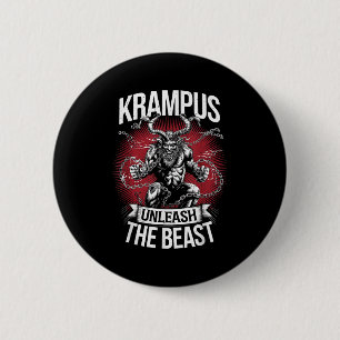 Chapa Redonda De 5 Cm Krampusnacht Monstruo de Navidad Krampus Amante Fe