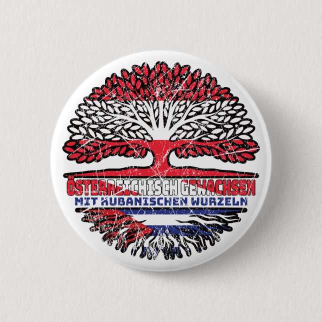 Chapa Redonda De 5 Cm Kuba Kubanisch Österreichisch Baum (Anverso)