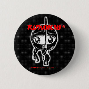 Chapa Redonda De 5 Cm KUNOICHI* "botón negro "