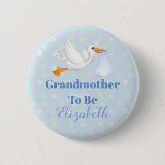 Chapa Redonda De 5 Cm La Abuela De La Cigüeña Personalizada Para Ser Bab