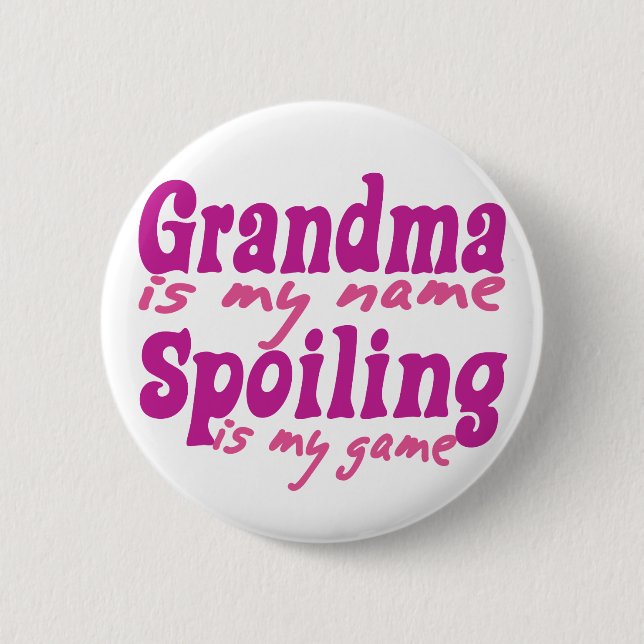 Chapa Redonda De 5 Cm La abuela es mi nombre (Anverso)