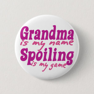 Chapa Redonda De 5 Cm La abuela es mi nombre