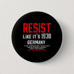 Chapa Redonda De 5 Cm La Alemania de 1938 rechaza el proyecto de fascism