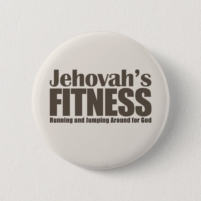 Chapa Redonda De 5 Cm La aptitud de Jehová (Anverso)