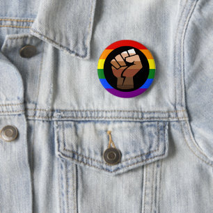 Chapa Redonda De 5 Cm La bandera de color de gente queer de SlipperyJoe'