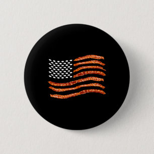 Chapa Redonda De 5 Cm La Bandera De Eeuu Cute A Los Cerdos Secos De Ee.U