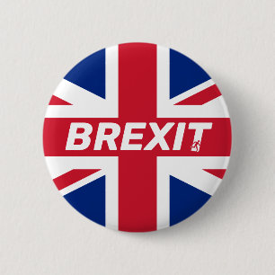 Chapa Redonda De 5 Cm La bandera de la Unión que apoya el Brexit deja l