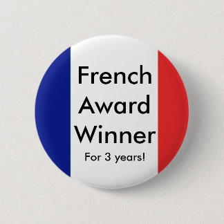 Chapa Redonda De 5 Cm ¡la bandera francesa, francés concede al ganador,