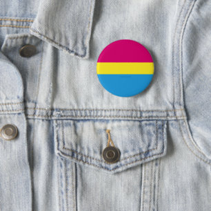 Chapa Redonda De 5 Cm La bandera pansexual del orgullo de SlipperyJoe es