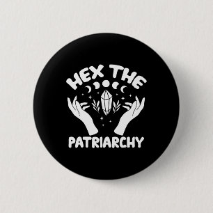 Chapa Redonda De 5 Cm La bruja feminista del Camisa del Patriarcado de W