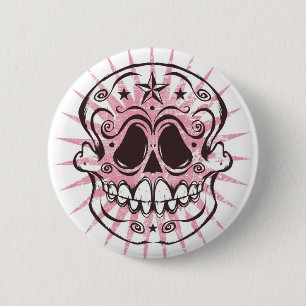 Chapa Redonda De 5 Cm La Calavera 4 - Colorway rosado
