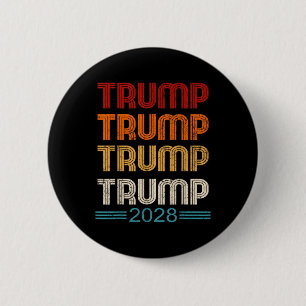 Chapa Redonda De 5 Cm La campaña electoral de Trump en 2028