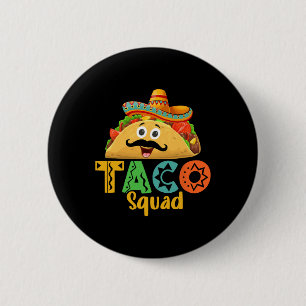 Chapa Redonda De 5 Cm La comida mexicana ama Cinco De Mayo Taco