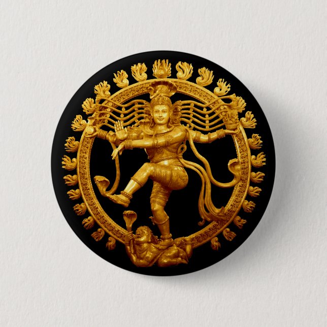 Chapa Redonda De 5 Cm La danza de Shiva (Anverso)