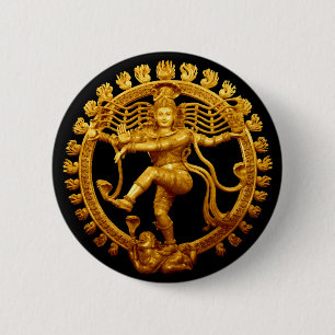 Chapa Redonda De 5 Cm La danza de Shiva