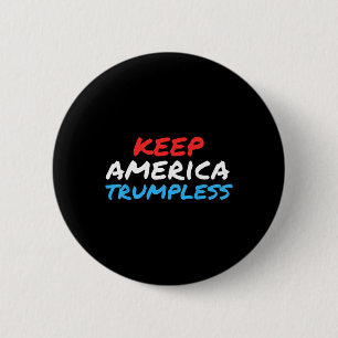 Chapa Redonda De 5 Cm La divertida ropa anti-trump de Estados Unidos es
