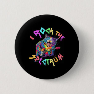 Chapa Redonda De 5 Cm La droga me sacude el espectro Autismo Papá Paz Ki