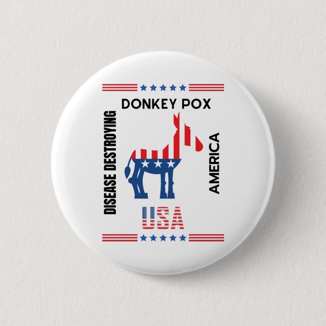 Chapa Redonda De 5 Cm La enfermedad que destruye a Estados Unidos con am (Anverso)