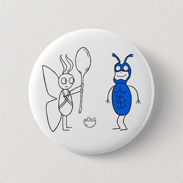 Chapa Redonda De 5 Cm La ESCUELA ES Demasiado grande (Anverso)