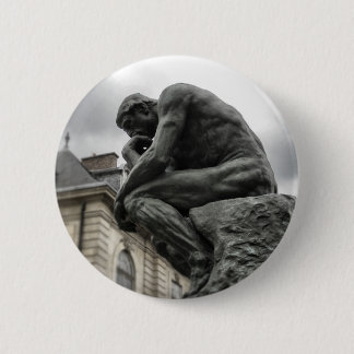 Chapa Redonda De 5 Cm La escultura de Rodin en París