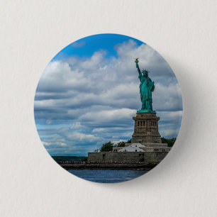 Chapa Redonda De 5 Cm La estatua de la libertad