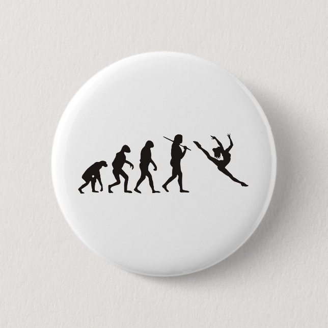 Chapa Redonda De 5 Cm La evolución del bailarín (Anverso)