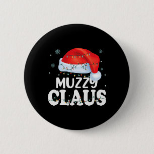 Chapa Redonda De 5 Cm La familia Muzzy Claus Xmas coincide con la abuela