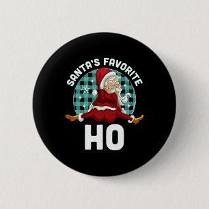 Chapa Redonda De 5 Cm La fiesta favorita de Santa Claus - Navidades trav