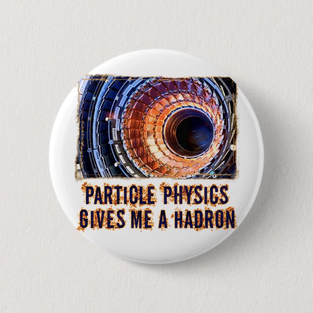 Chapa Redonda De 5 Cm La física de partícula (Anverso)